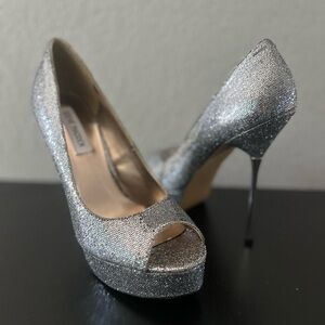 Silver Steve Madden Heels size 8.5